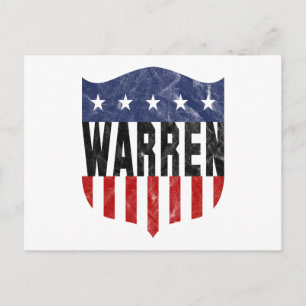 WARRENの星とストライプ ポストカード