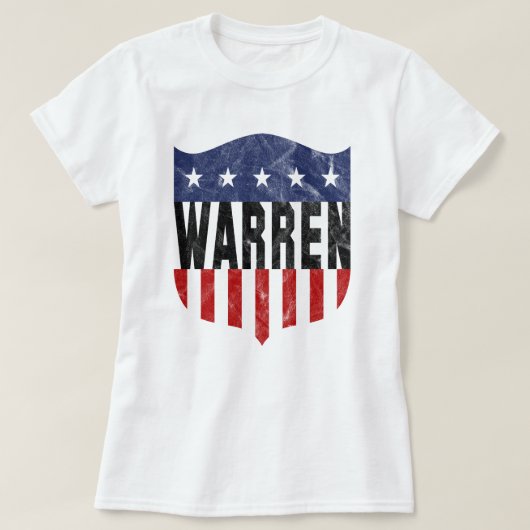 WARRENの星とストライプ Tシャツ (デザイン正面)