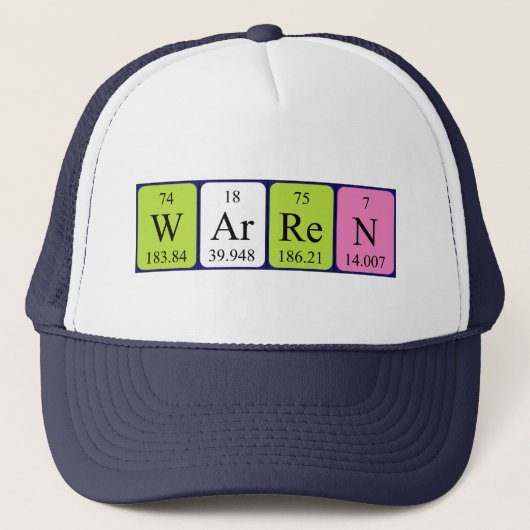 Warren定期的なテーブル名hat キャップ (正面)
