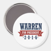 WARREN 2016認定リボン マグネット (正面/裏面)