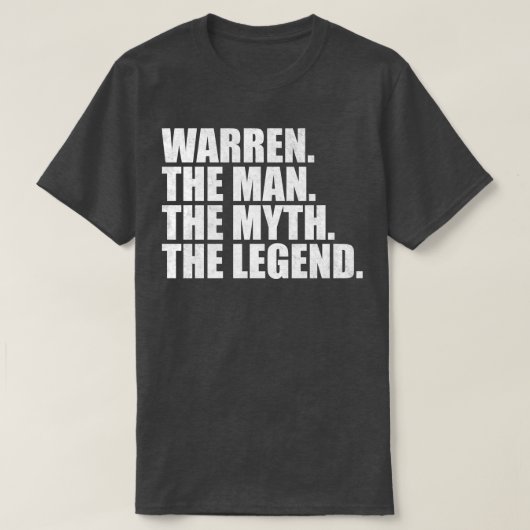 WarrenWarren名Warren与え名 Tシャツ (デザイン正面)