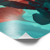 Warrior and Dragon Fantasy Art フォトプリント (角)