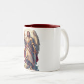 Warrior Archangel Michael Coffee Mug ツートーンマグカップ (正面右)