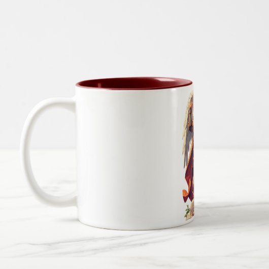 Warrior Archangel Michael Coffee Mug ツートーンマグカップ (左)