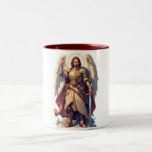 Warrior Archangel Michael Coffee Mug ツートーンマグカップ (中央)