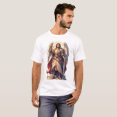 Warrior Archangel Michael Men's Tee Shirt Tシャツ (正面フル)