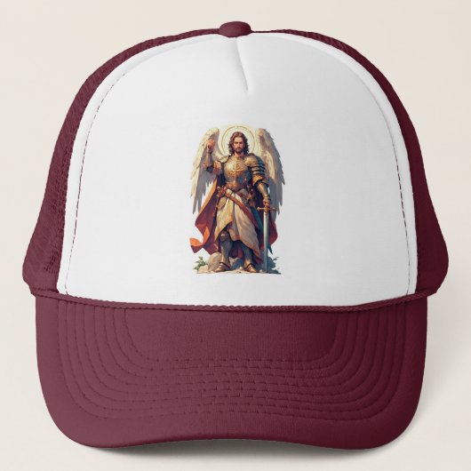 Warrior Archangel Michael Trucker Hat キャップ (正面)