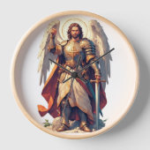 Warrior Archangel Michael Wall Clock 壁時計 (正面)