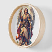 Warrior Archangel Michael Wall Clock 壁時計 (傾斜)