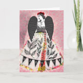 Warrior, blank card, artwork by Lisa Casineau カード (正面)