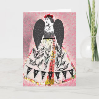 Warrior, blank card, artwork by Lisa Casineau カード