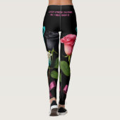 Warrior Cancer Awareness Leggings style 3 レギンス (裏面)