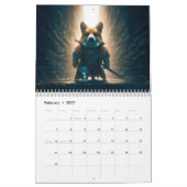 Warrior Corgis Calendar カレンダー (2月 2027)
