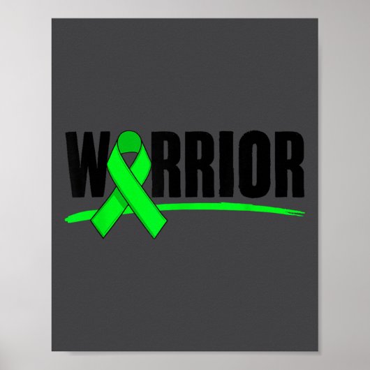 Warrior Depression Anxiety Mental Health Awareness ポスター (正面)