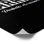 Warrior Diabetes Awareness  ポスター (角)