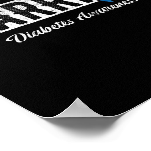 Warrior Diabetes Awareness  ポスター (角)