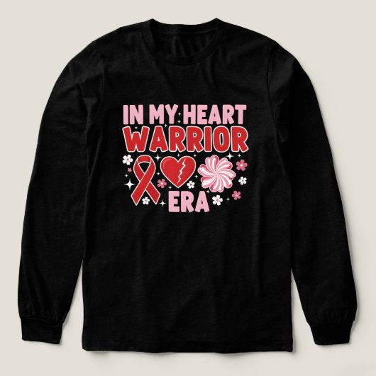 Warrior Era - CHD & Heart Disease Awareness トライブレンドＴシャツ (デザイン正面)