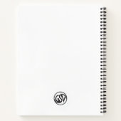 Warrior Geometric Graphite Abstract Notebook ノートブック (裏面)