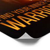 Warrior Gym Boxing Training Female Fighter Body ポスター (角)