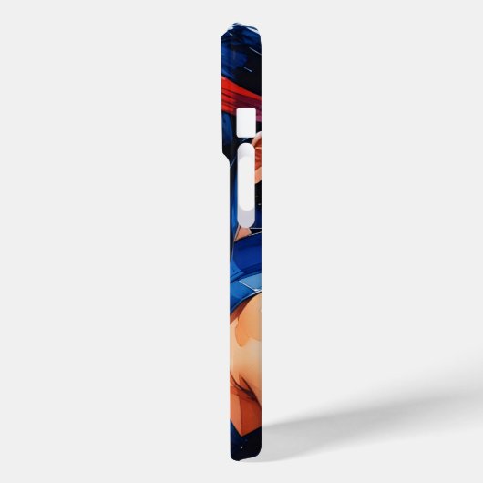 Warrior in Indigo Flames Case-Mate iPhoneケース (裏面 / 左)