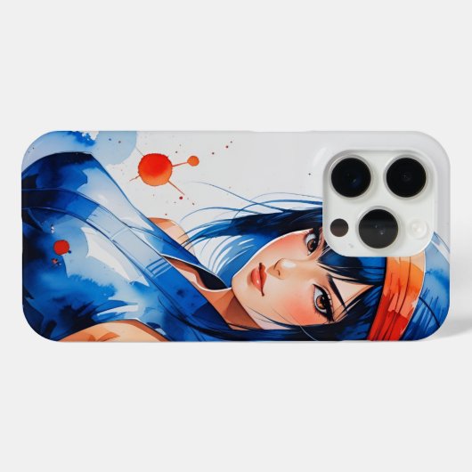 Warrior in Indigo Flames Case-Mate iPhoneケース (裏面 (横))