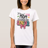 Warrior Mom, Proud & Unstoppable, Class of 2025 Tシャツ (正面)