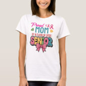 Warrior Mom, Proud & Unstoppable, Class of 2025 Tシャツ (正面)