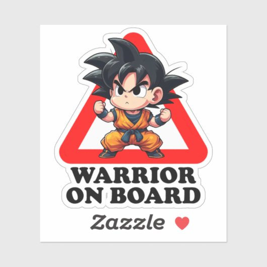 Warrior on board シール (シート)