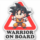 Warrior on board シール (正面)
