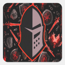 Warrior Quote Sticker  Motivation That Sticks スクエアシール