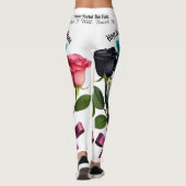 Warrior Roses Cancer Awareness Leggings レギンス (裏面)
