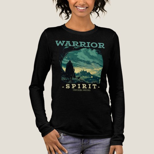 Warrior Spirit – 切れ残り、非連結 トライブレンドＴシャツ (正面)