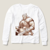 Warrior Standing Over Monster Tee (デザイン正面)