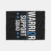 Warrior Support Squad Diabetes Awareness  フリースブランケット (正面(横))