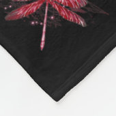 Warrior Support Squad Dragonfly Brain Aneurysm Awa フリースブランケット (角)