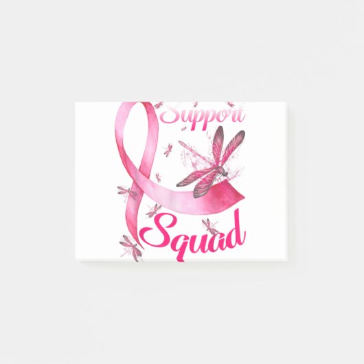 Warrior Support Squad Dragonfly Breast Cancer Awar ポストイット (正面)