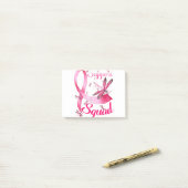 Warrior Support Squad Dragonfly Breast Cancer Awar ポストイット (デスク上)