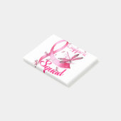 Warrior Support Squad Dragonfly Breast Cancer Awar ポストイット (アングル)