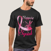 Warrior Support Squad Dragonfly Breast Cancer Awar Tシャツ (正面)