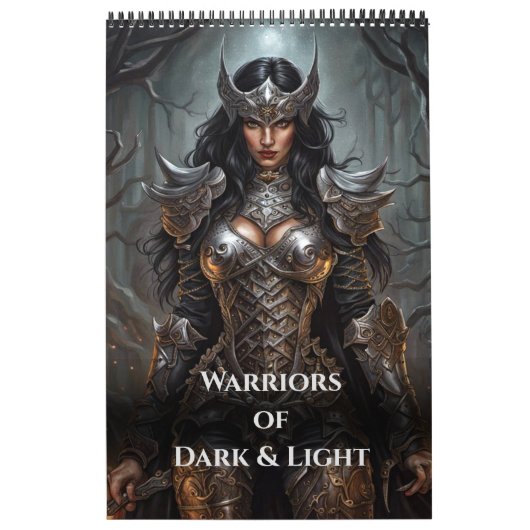 Warriors of Dark & Light by Ivy andこうもり・アート カレンダー (カバー)