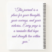 Warriors of Hope Strength Notebook – Inspirational ノートブック (裏面)