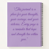 Warriors of Hope Strength Notebook – Inspirational ノートブック (裏面)