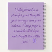 Warriors of Hope Strength Notebook – Inspirational ノートブック (裏面)