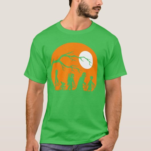 Wars Trick Or Treat Halloween Silhouette Tシャツ (正面)