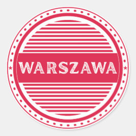 Warsaw City Pride Emblem – Polish Identity ラウンドシール