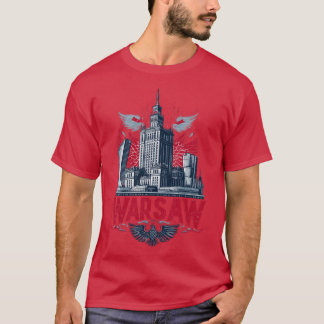 Warsaw Palace of Culture Adler Design friend famil Tシャツ