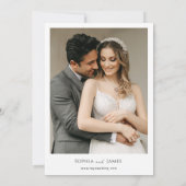 Warsaw Poland Destination Wedding セーブザデート (裏面)