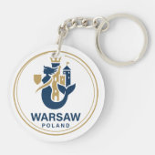Warsaw Poland Europe キーホルダー (裏面)
