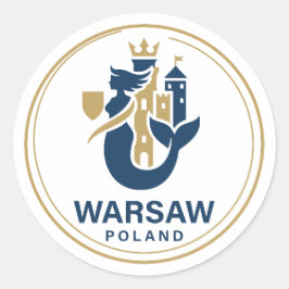 Warsaw Poland Europe ラウンドシール