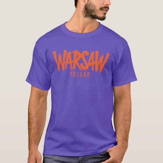 Warsaw Poland Souvenir family Tシャツ (正面)
